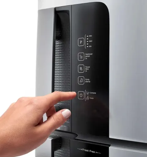 Geladeira Consul 2 Portas Frost Free Duplex 451 Litros Inox 110V 
