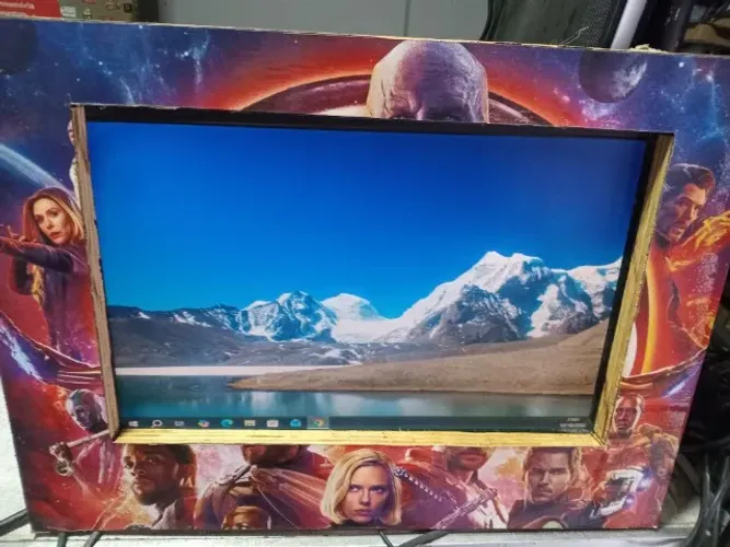 Moldura Monitor 17 Widescreen FLIPERAMA ADES. LAMINADO FUNCIONANDO OK.
