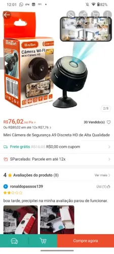 Câmera wi-fi