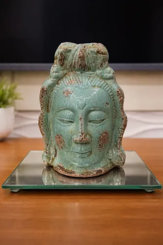 Escultura Face de Buda