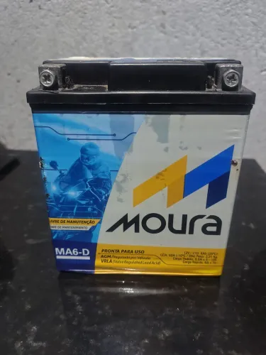 Bateria  Moura 6hr cb300 falco Nx4 Lander 250