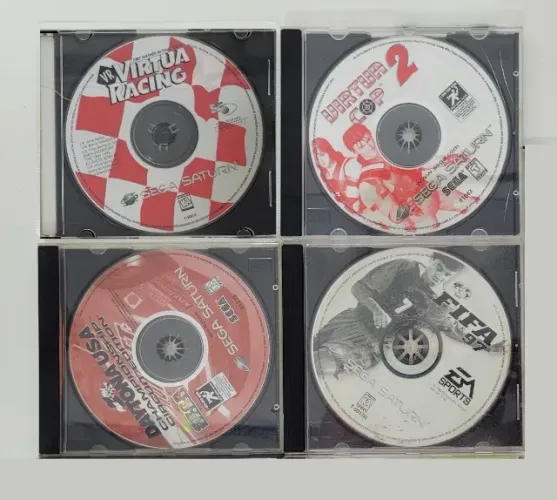 Jogos Sega Saturn e Cartão de Memória Funcionando