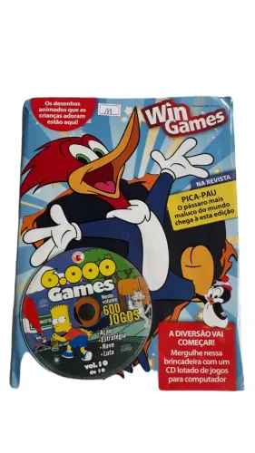 cd de jogo pica pau milhares de jogos vol10 ação estratégia nave luta lacrado de fabrica m