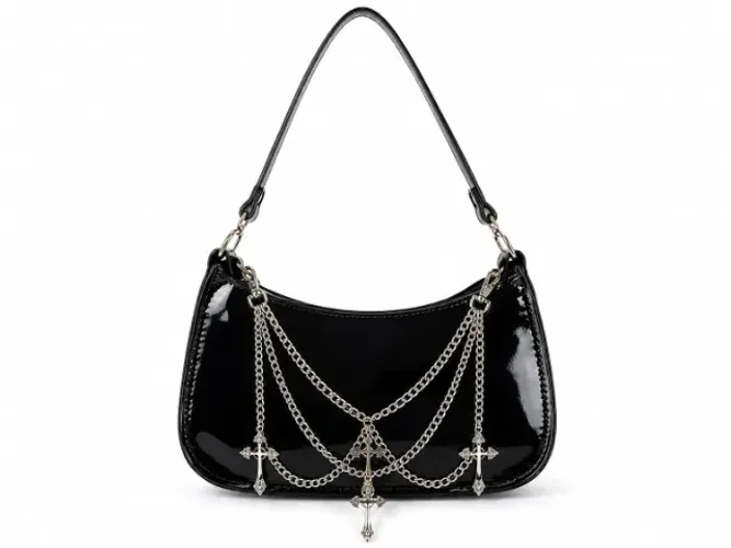 Bolsa rock corrente cruz