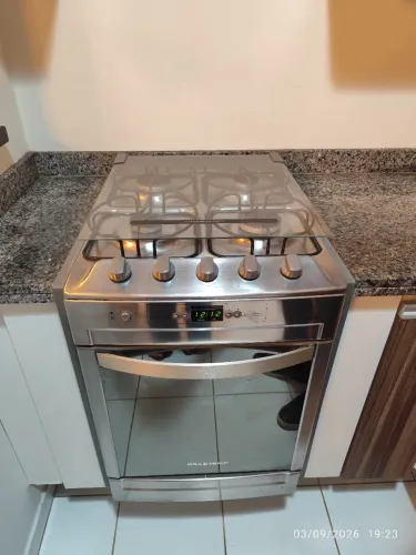 Fogão de embutir 4 bocas Brastemp Ative!
