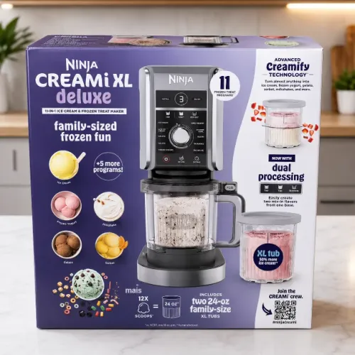 Máquina para Fazer Sorvetes Ninja Creami Deluxe NC501 120V - 800W