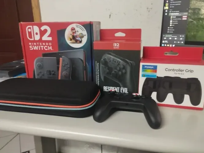 Nintendo switch 2 completo praticamente novo
