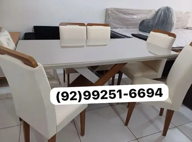 mesa de jantar 6 lugares com entrega