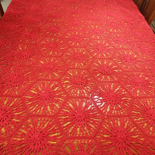 Toalha de mesa de crochê lindíssima