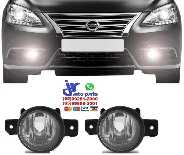 Par Farol De Milha Nissa Sentra 2014 2015 Auxiliar Neblina