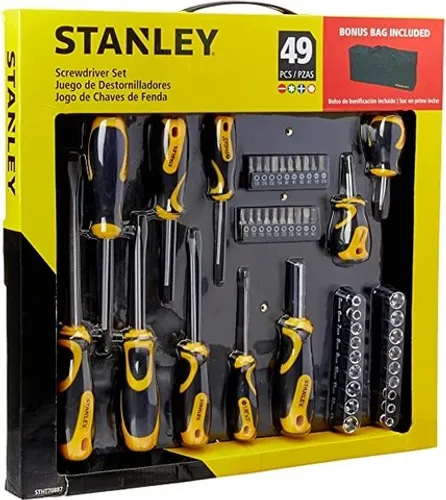 Jogo Chave Fenda Phillips Soquetes 49 Peças Stanley