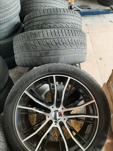 Roda aro 19 estrela preta com diamantado chevrolet blazer 5x120 duas talas