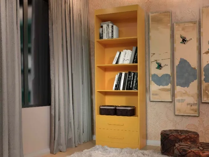 Livreiro Raquel Amarelo Até 12x