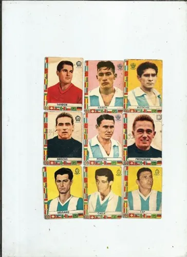 figurinhas copa 1962 - avulsas para v. completar seu album