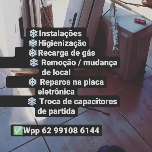 Ar condicionados , estalacões , vendas tudo pra ar condicionado