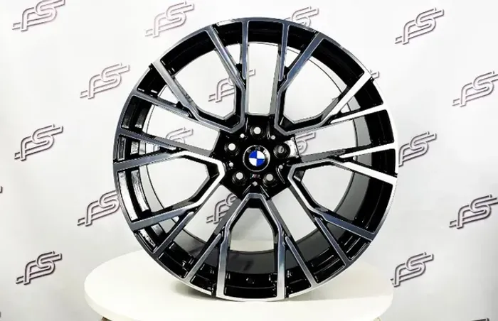  Rodas Bmw X-6 M Preto Diamantado 5x112 - 21x9,5 e 21x10,5