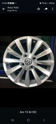 Rodas do Gol/Voyage 4x100 aro 15 em até 10x de R$256,00 no cartão de crédito