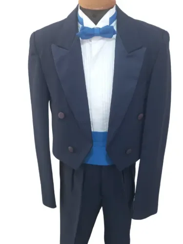 Terno Smoking Modelo Dinner Infantil Azul