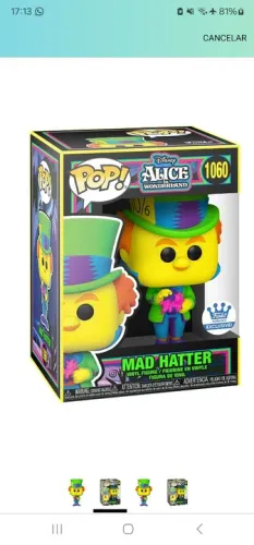 Funko pop mad hatter 1060 black light