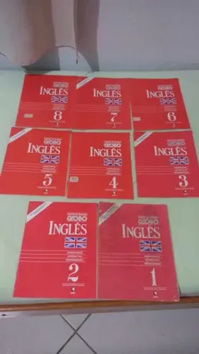 Fascículos do Curso de Idiomas Globo Inglês 01 ao 08