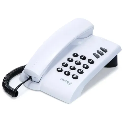Telefone intelbras com fio pleno Cinza Loja Coimbra Computadores Entregamos