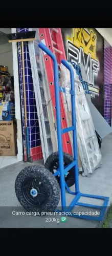 Carrinho Carga Roda Maciça 200 Kg - Metalosa