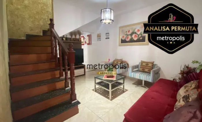 Sobrado à venda, 124 m² por R$ 745.000,00 - Jardim Haydee - Mauá/SP