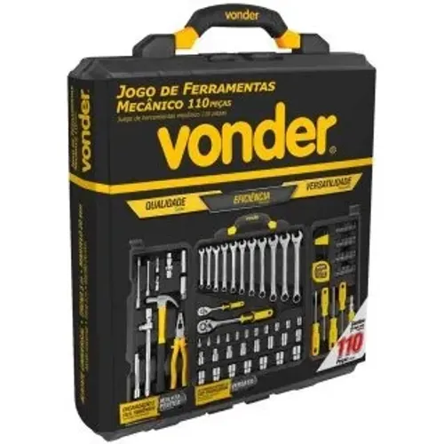 JOGO FERRAMENTA MECANICO C/110PCS EMB FECH VON