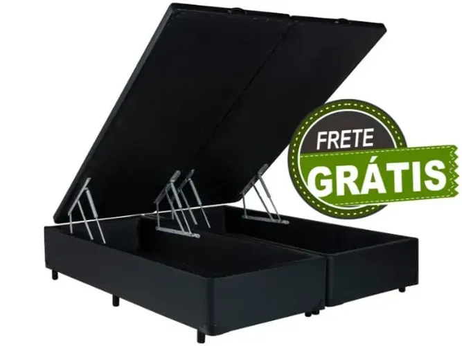 Frete Grátis: Base King Bipartido com Conforto, Praticidade e Estilo!