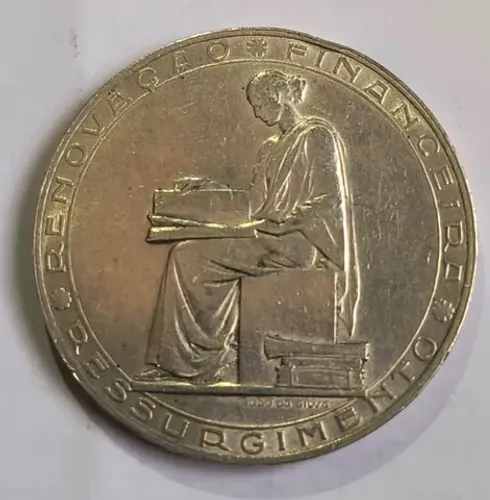 Moeda de prata 800 - 20 Escudos / Portugal