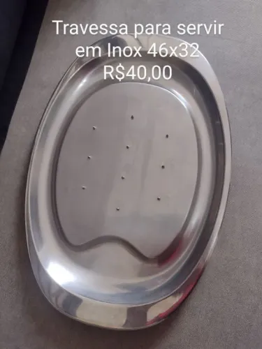 Travessa para servir em Inox 46x32