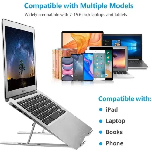 Suporte para Notebook Dobrável de Ferro Fang