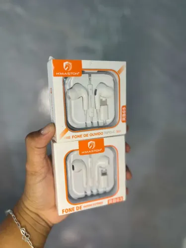 Fone de ouvido para iPhone e tipo C - 