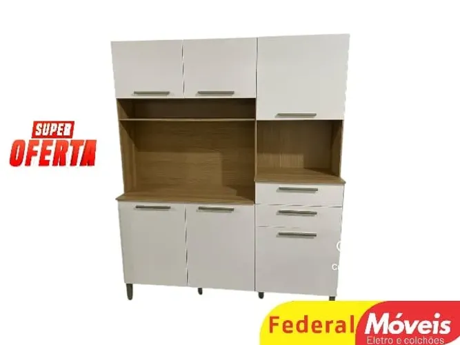 Armário de cozinha OFF WHITE 196cm OFERTA