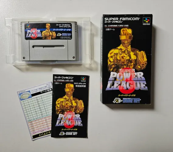 Jogo Super Power League 3 - Super Nintendo original japonês