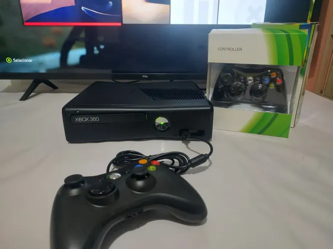 *Xbox 360 RGH 3.0 com 120 Jogos + 2000 Retro + HD 500GB + Controle e Fonte Novos!*