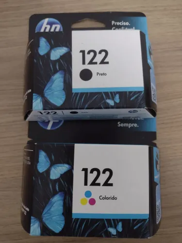 Cartuchos de Tinta HP 122 Preto e Colorido