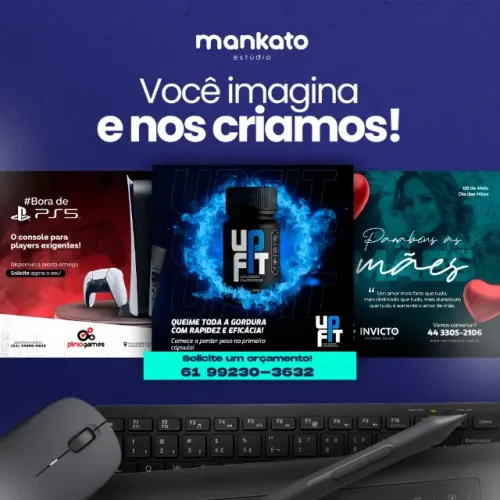 Designer gráfico, pacote de artes, vídeos, gerenciamento de redes sociais, propaganda, log