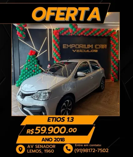 Toyota Etios X 1.3 Flex 16V 5P Mec. 2018
