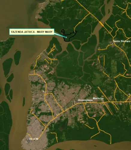 Fazenda c/ 481 ha georreferenciada em Mosqueiro - produção e preservação.