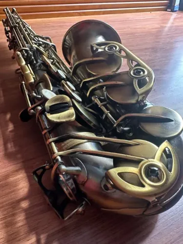 SAX ALTO ESCOVADO VINTAGE MIB MICHAEL WASM-46ESTOJO TERMICO ESCOVA LIMPEZA PALHET VANDOREN
