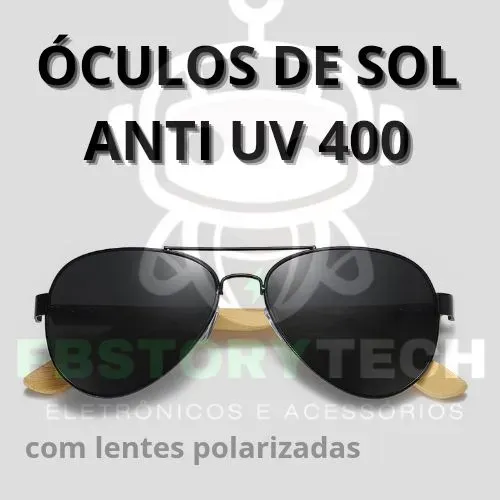 Óculos de Sol Estilo Aviador Anti UV [UNISSEX]
