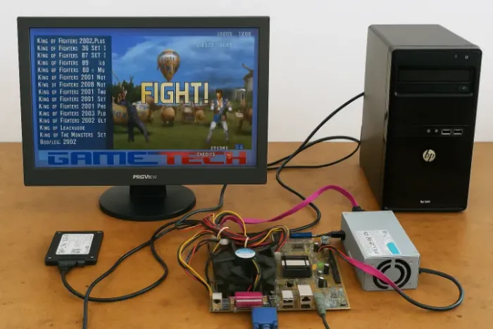 Placa Mãe com Multijogos e Interface JAMMA - Jogo Imediato