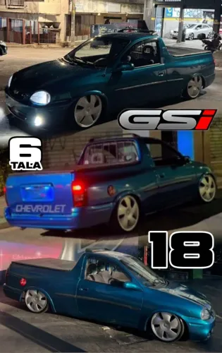 Rodas Esportivas para Chevrolet aro 18 Chevrolet Vectra Gsi Prata tala 6 4x100
