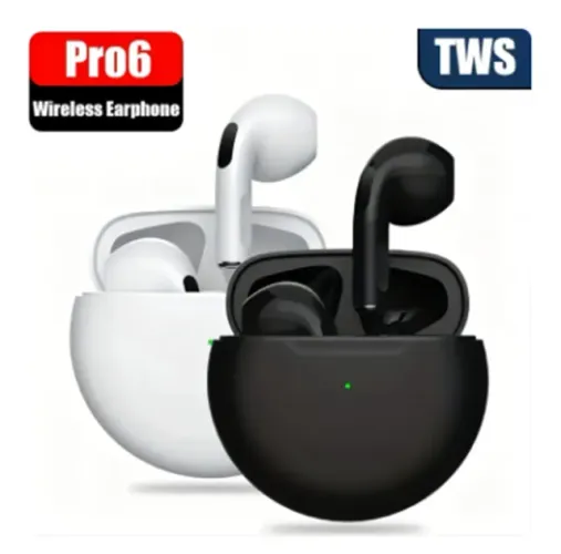 Produto Novo Fone de Ouvido Pro6 Sem Fio Bluetooth 5.0 Esporte