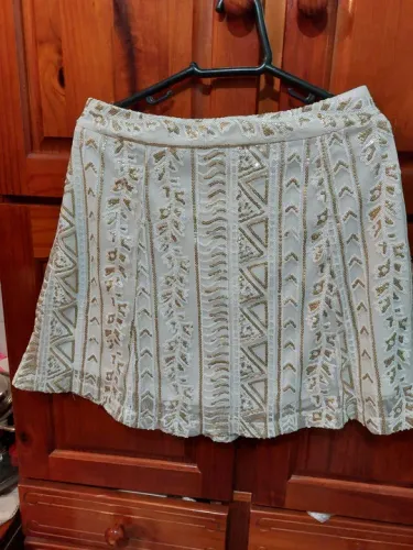 Saia Paetê Dourada