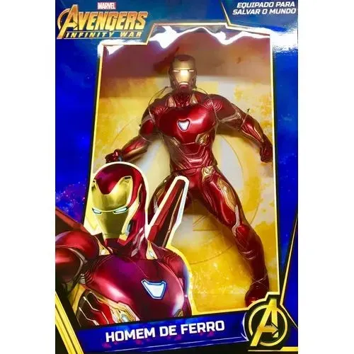 Boneco Homem de Ferro Gigante Mimo 55 cm - Lacrado <br>Homem De Ferro Prime Ultimato -