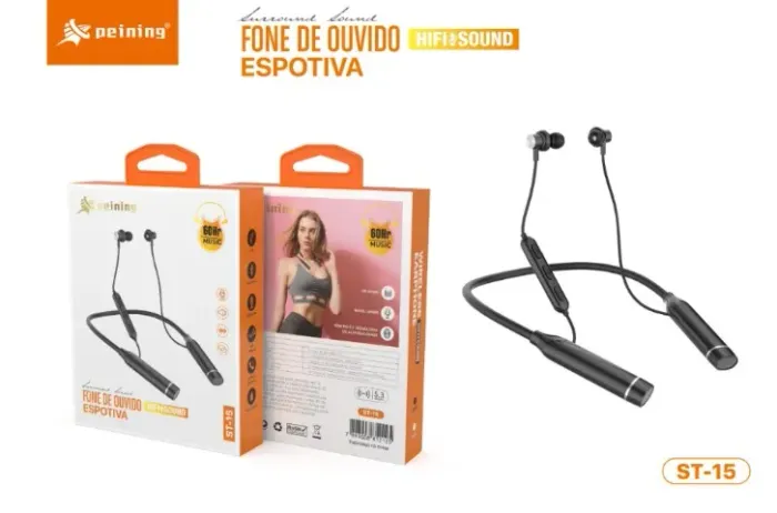 Fone Bluetooth Peining ST-15 pescoço 