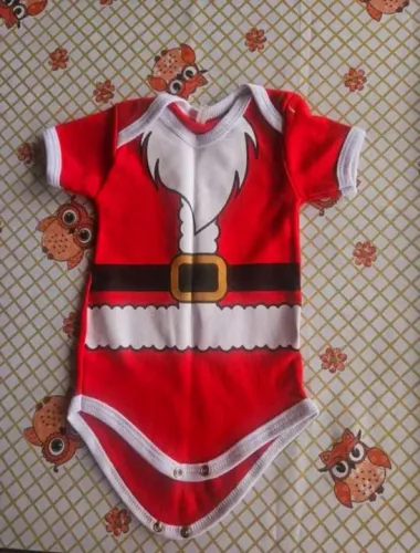 Body Bebê Papai Noel - Natal