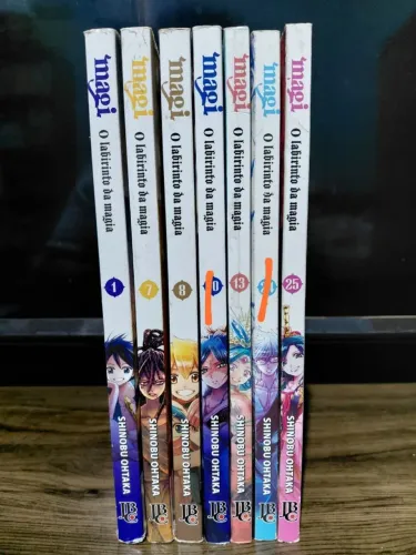 Mangá Magi o Labirinto da magia vol 1,7,8,13,25